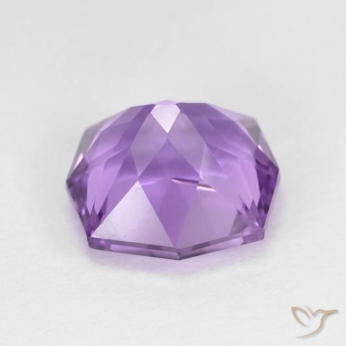 Amatista Violeta púrpura medio natural de 4.73 ct, Elegante, VS