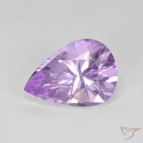 2.64ct Natural Violeta medio Amatista, En forma de pera, VVS