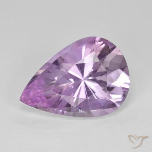 5.33ct Natural Violeta rosado Amatista, En forma de pera, VVS