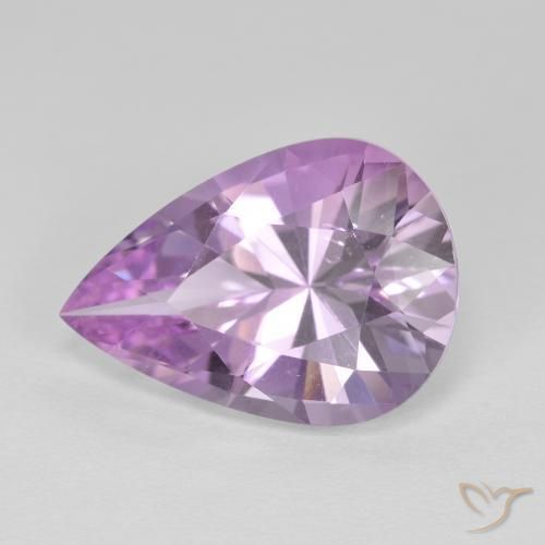 Amatista Violeta rosado natural de 5.33 ct, En forma de pera, VVS