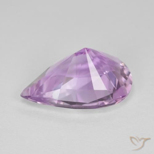 Amatista Violeta rosado natural de 5.33 ct, En forma de pera, VVS