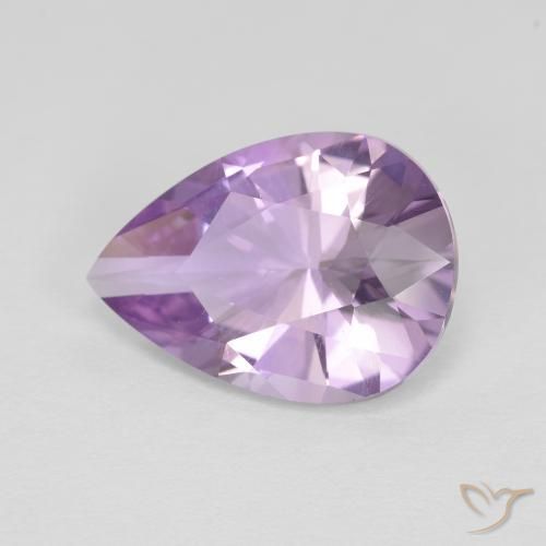 3.52ct Natural Violeta iris Amatista, En forma de pera, VVS-VS