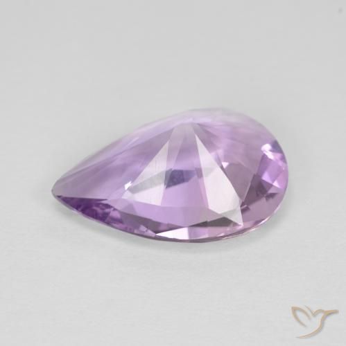 Amatista Violeta iris natural de 3.52 ct, En forma de pera, VVS-VS