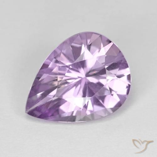 3.35ct Natural Violeta iris Amatista, En forma de pera, VVS