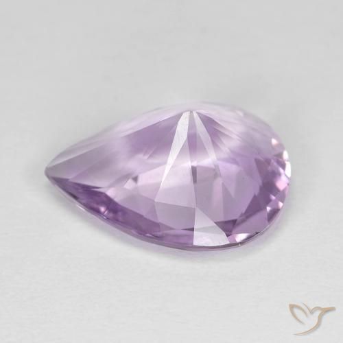 Amatista Violeta iris natural de 3.35 ct, En forma de pera, VVS