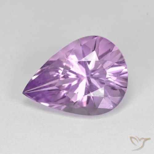 4.47ct Natural Violeta medio Amatista, En forma de pera, VVS