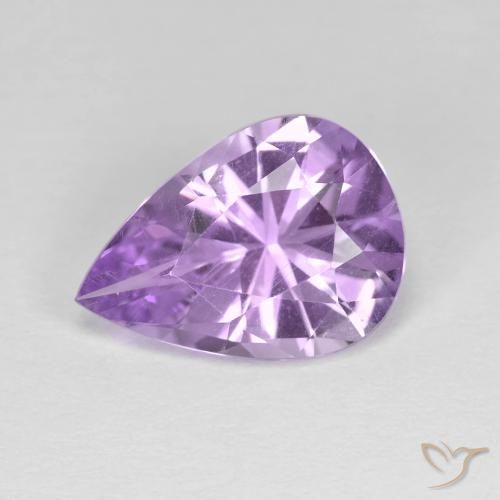 2.80ct Natural Violeta iris Amatista, En forma de pera, VVS