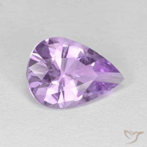 Amatista Violeta iris natural de 2.80 ct, En forma de pera, VVS