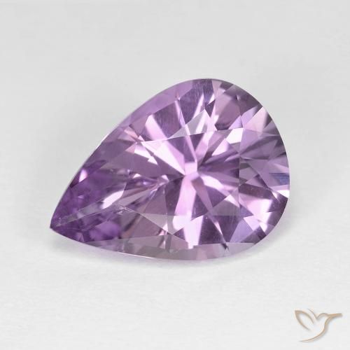 4.03ct Natural Violeta rosado Amatista, En forma de pera, VVS