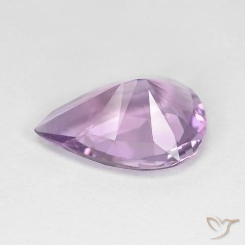 Amatista Violeta rosado natural de 4.03 ct, En forma de pera, VVS