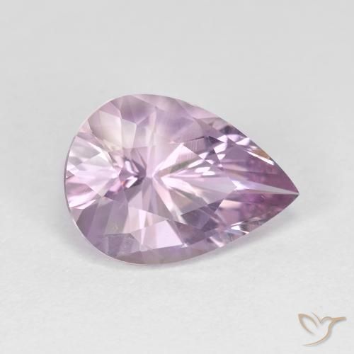 Amatista Violeta-rosado claro natural de 3.20 ct, En forma de pera, VVS