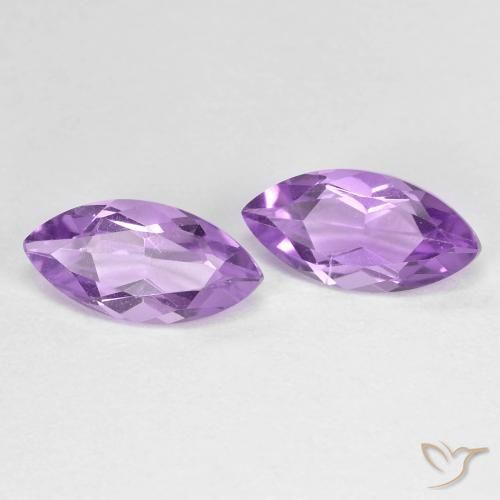 1.92ctw Natural Violeta rosado Amatista, Marquesa, VVS-VS