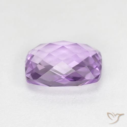 Amatista Violeta rosado natural de 2.78 ct, Forma Cojín, VVS