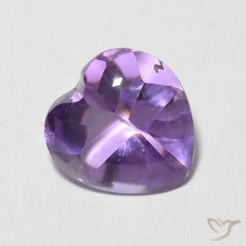 1.93ct Natural Violeta vívido Amatista, Corazón, Transparente