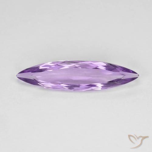 Amatista Violeta púrpura medio natural de 2.09 ct, Marquesa, VVS