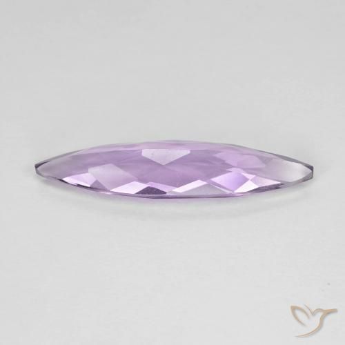 Amatista Violeta púrpura medio natural de 2.09 ct, Marquesa, VVS