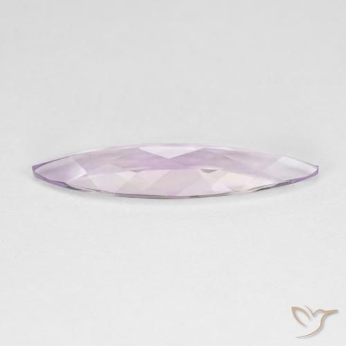 Amatista Violeta rosáceo claro natural de 2.01 ct, Marquesa, VVS