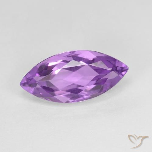 3.20ct Natural Violeta púrpura intenso Amatista, Marquesa, VVS-VS