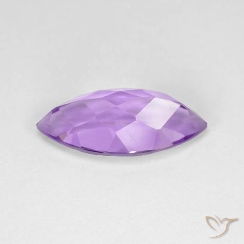Amatista Violeta púrpura natural de 3.01 ct, Marquesa, VVS