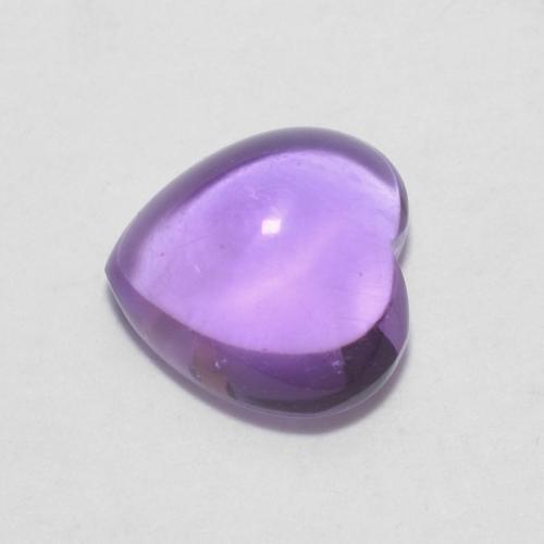 0.72ct Natural Violeta oscuro Amatista, Corazón, Transparente