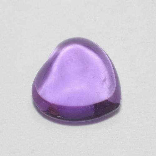 Amatista Violeta oscuro natural de 0.72 ct, Corazón, Transparente
