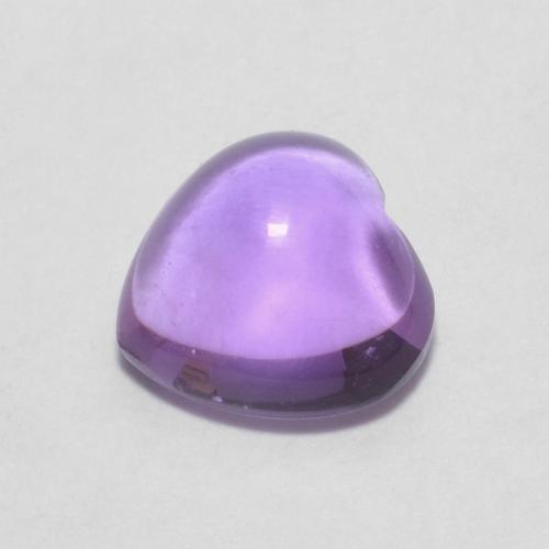 Amatista Violeta oscuro natural de 0.72 ct, Corazón, Transparente