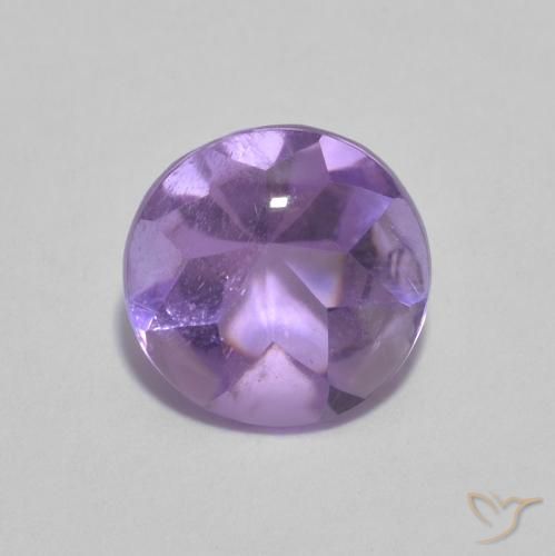 1.33ct Natural Violeta medio Amatista, Redondo, Transparente