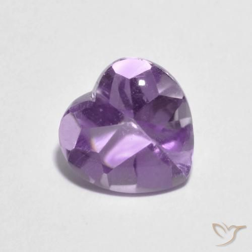 1.97ct Natural Violeta iris Amatista, Corazón, Transparente