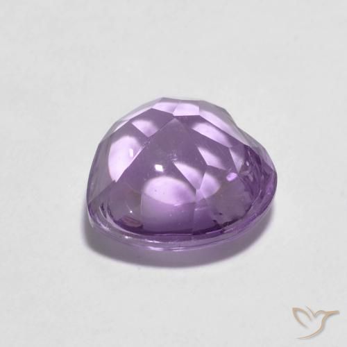 Amatista Violeta iris natural de 1.97 ct, Corazón, Transparente
