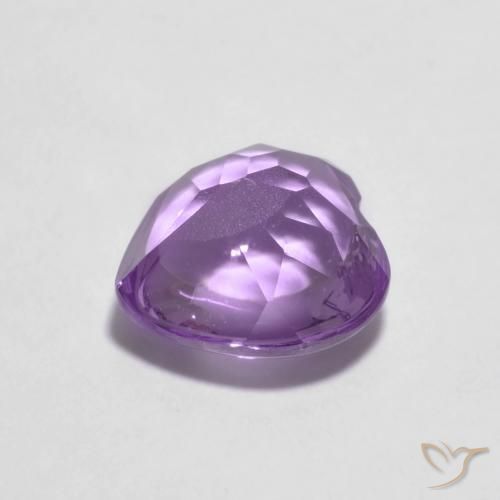 Amatista Violeta iris natural de 2.02 ct, Corazón, Transparente