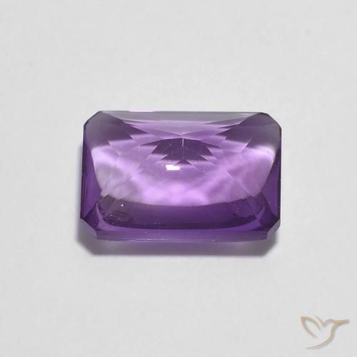 Amatista Violeta rosado natural de 1.39 ct, Corte Octágono / Esmeralda, Transparente