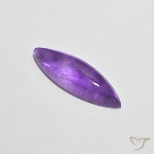 Amatista Violeta oscuro natural de 1.79 ct, Marquesa, Transparente
