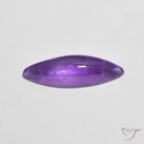 Amatista Violeta oscuro natural de 1.79 ct, Marquesa, Transparente