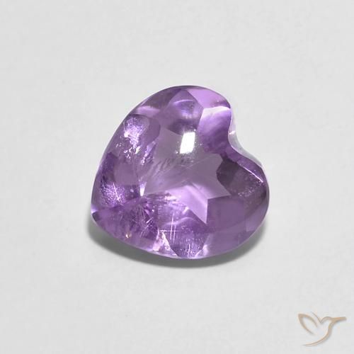 1.94ct Natural Violeta rosado Amatista, Corazón, Transparente