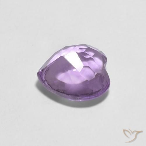 Amatista Violeta rosado natural de 1.94 ct, Corazón, Transparente