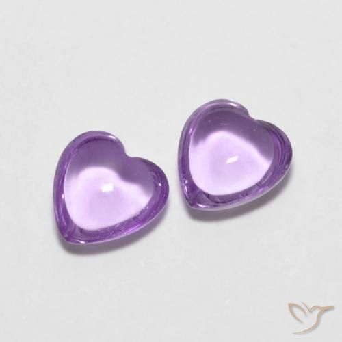 1.69ctw Natural Violeta medio Amatista, Corazón, Transparente
