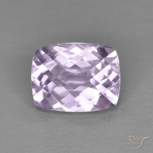 2.02ct Natural Violeta rosáceo claro Amatista, Forma Cojín, VVS
