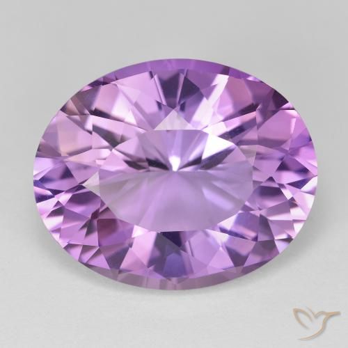 17.77ct Natural Violeta rosado Amatista, Ovalada, VVS