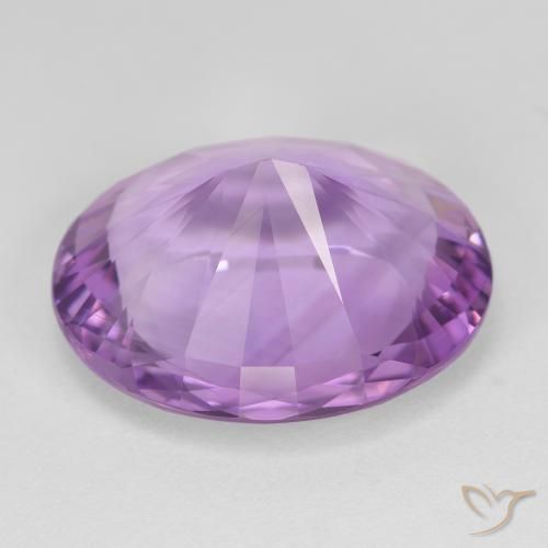Amatista Violeta rosado natural de 17.77 ct, Ovalada, VVS