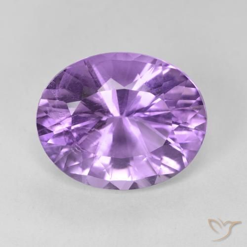 5.95ct Natural Violeta rosado Amatista, Ovalada, VVS-VS