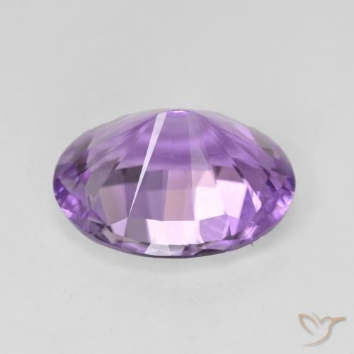 Amatista Violeta rosado natural de 5.95 ct, Ovalada, VVS-VS