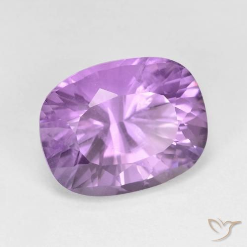 Amatista Violeta rosado natural de 6.21 ct, Forma Cojín, VVS-VS
