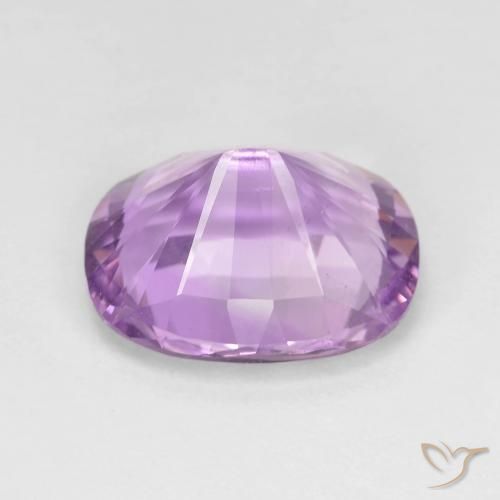 Amatista Violeta rosado natural de 6.21 ct, Forma Cojín, VVS-VS