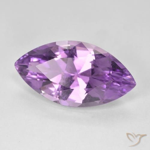 Amatista Violeta púrpura natural de 8.53 ct, Marquesa, VVS