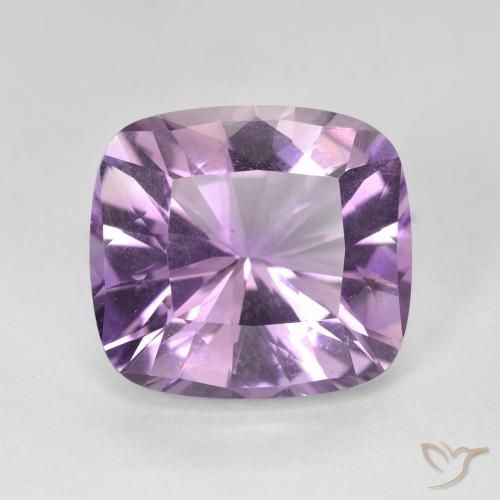 8.76ct Natural Violeta púrpura Amatista, Forma Cojín, VVS