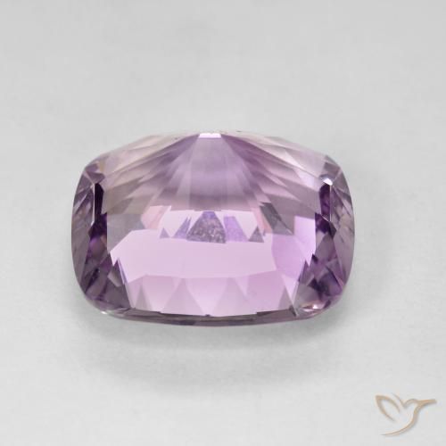 Amatista Violeta púrpura natural de 8.76 ct, Forma Cojín, VVS