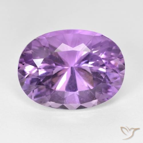 11.53ct Natural Violeta medio Amatista, Ovalada, VVS