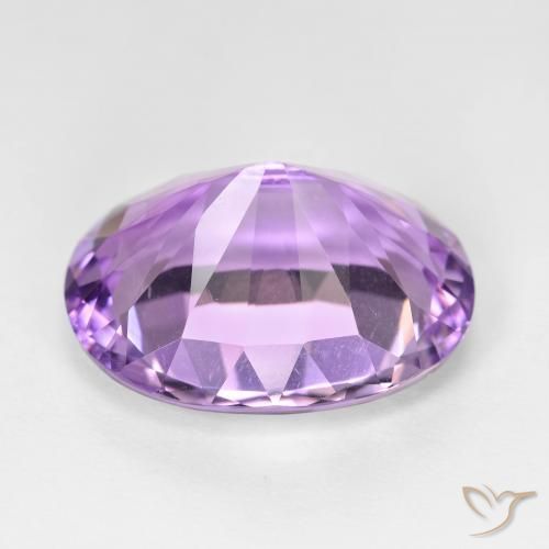Amatista Violeta medio natural de 11.53 ct, Ovalada, VVS