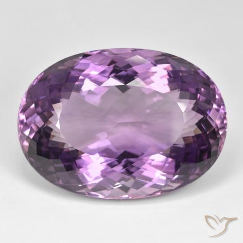 105.24ct Natural Violeta medio claro Amatista, Ovalada, IF