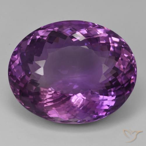 98.10ct Natural Violeta medio Amatista, Ovalada, IF